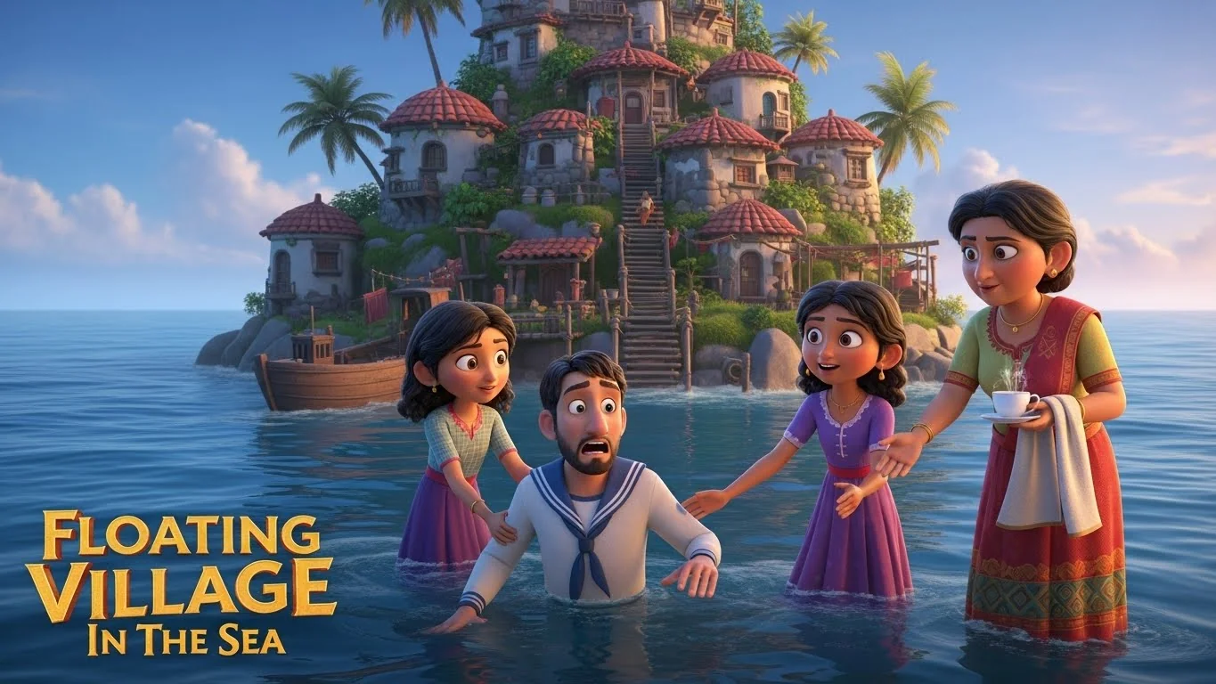 கடலில் மிதக்கும் கிராமம்