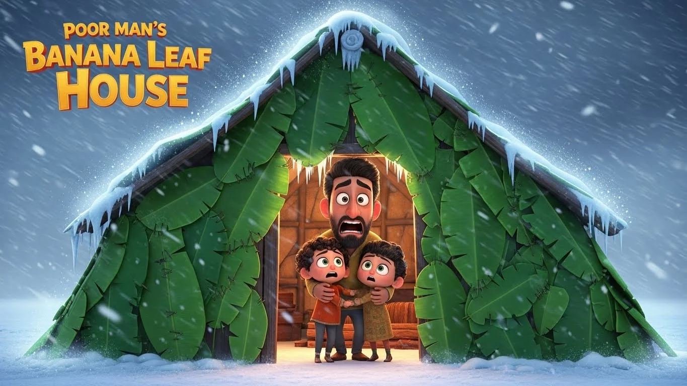 ஏழையின் வாழை இலை வீடு