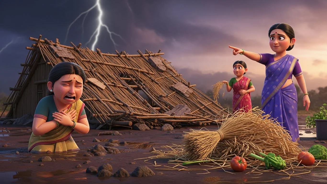 புயலின் அழிவு; புதிய வீடமைக்க ஒரு வழி.