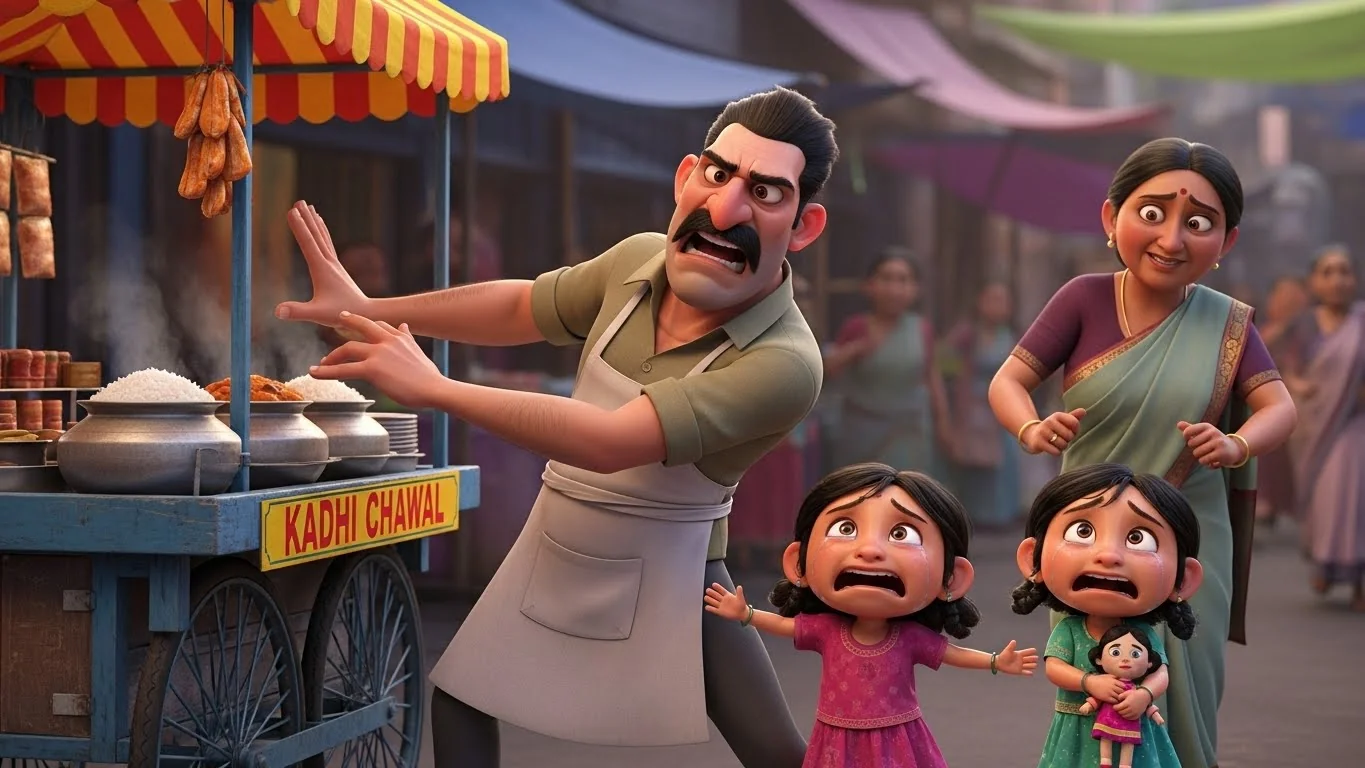 தெருவோர வியாபாரியின் அவமானமும் கண்ணீரும்.