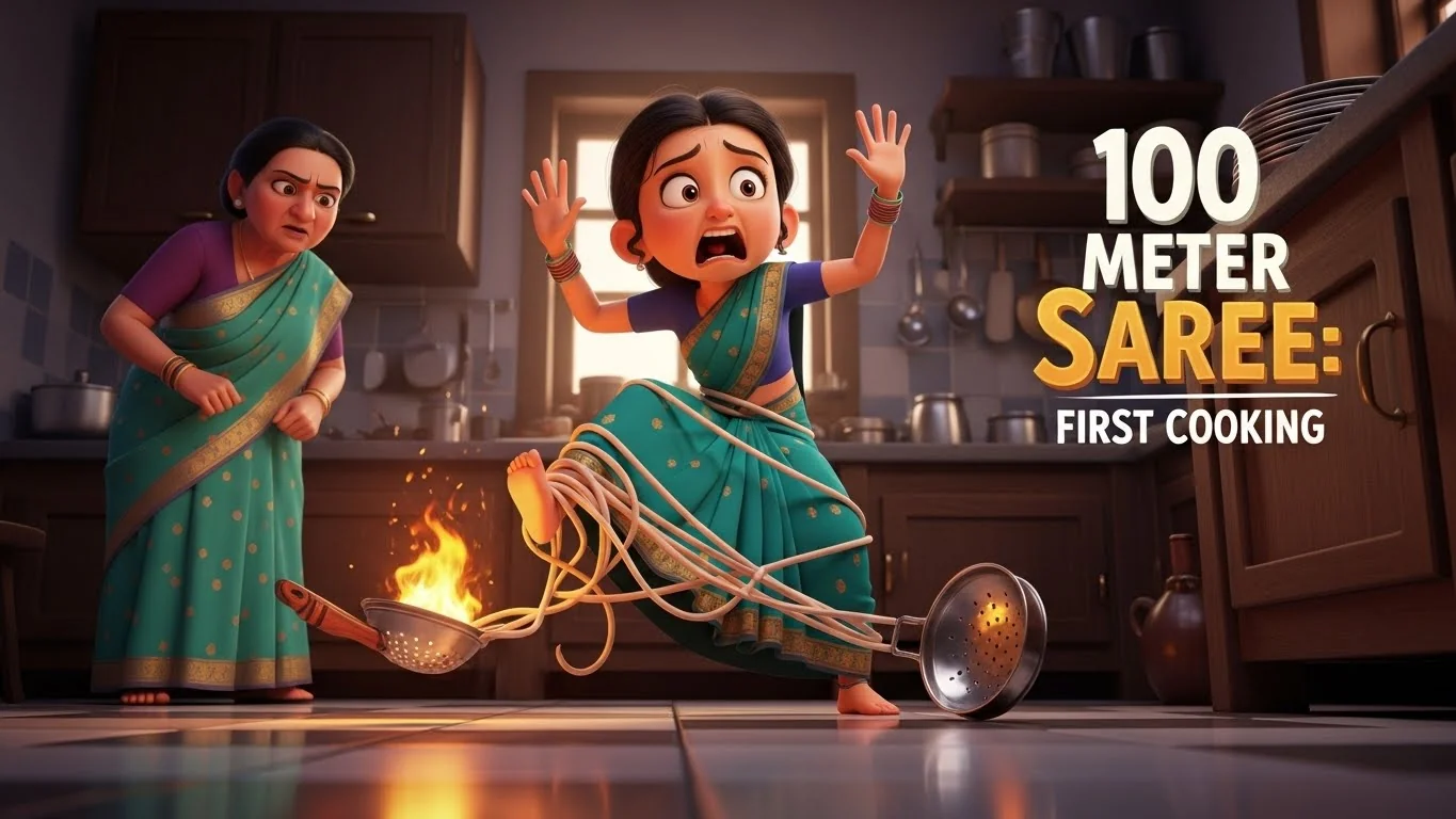 100 மீட்டர் புடவை: முதல் சமையல்