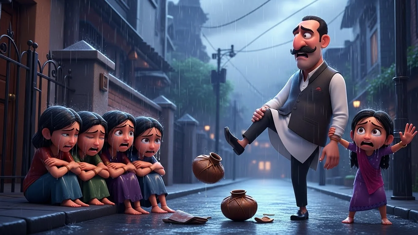 வாடகைக்காக வீட்டை விட்டுத் துரத்துதல்.