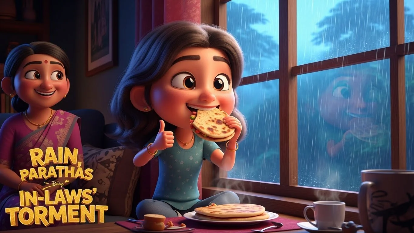 மழை, பராத்தா, மாமியார் கொடுமை