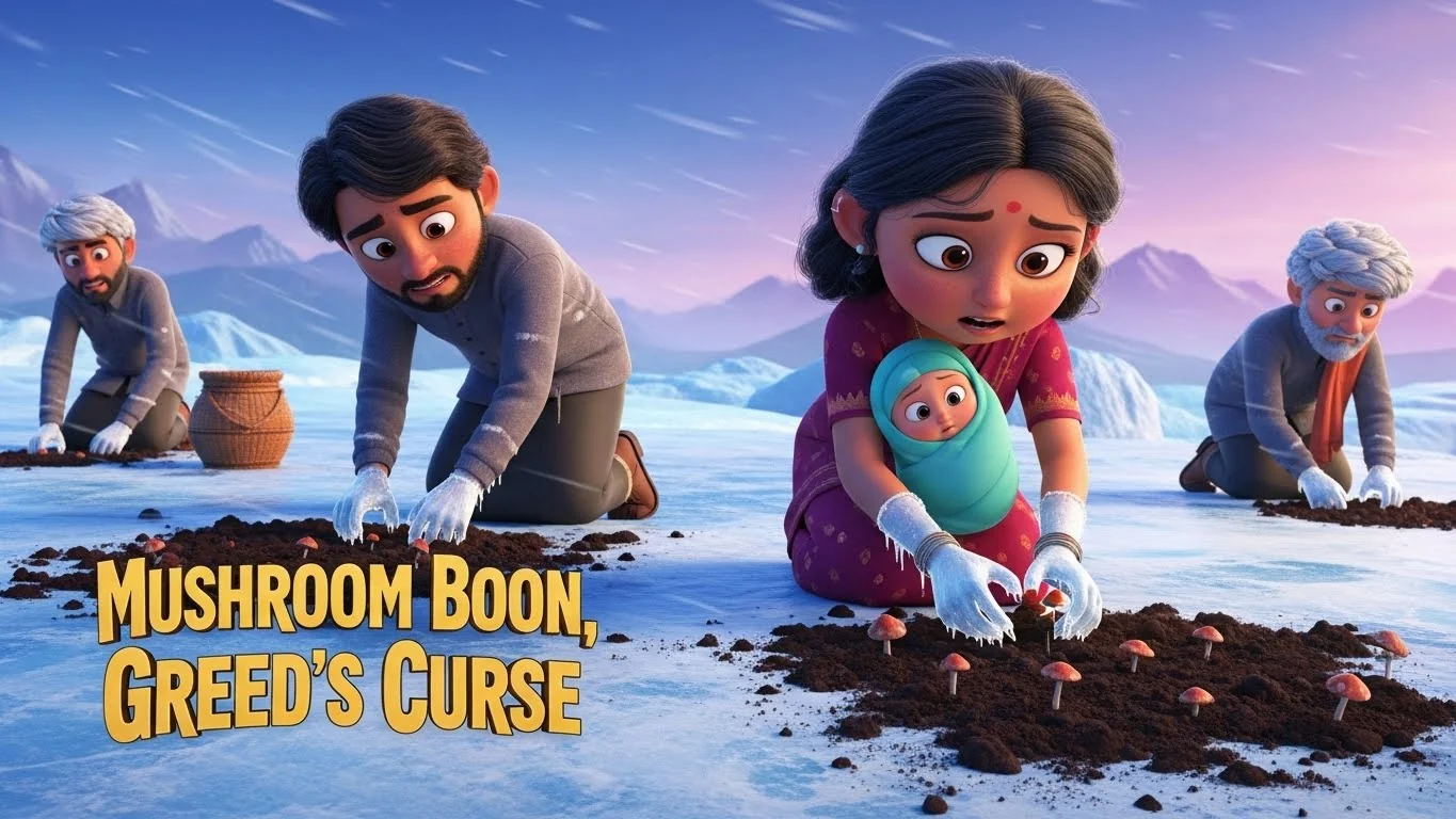 காளான் வரம், பேராசை சாபம்