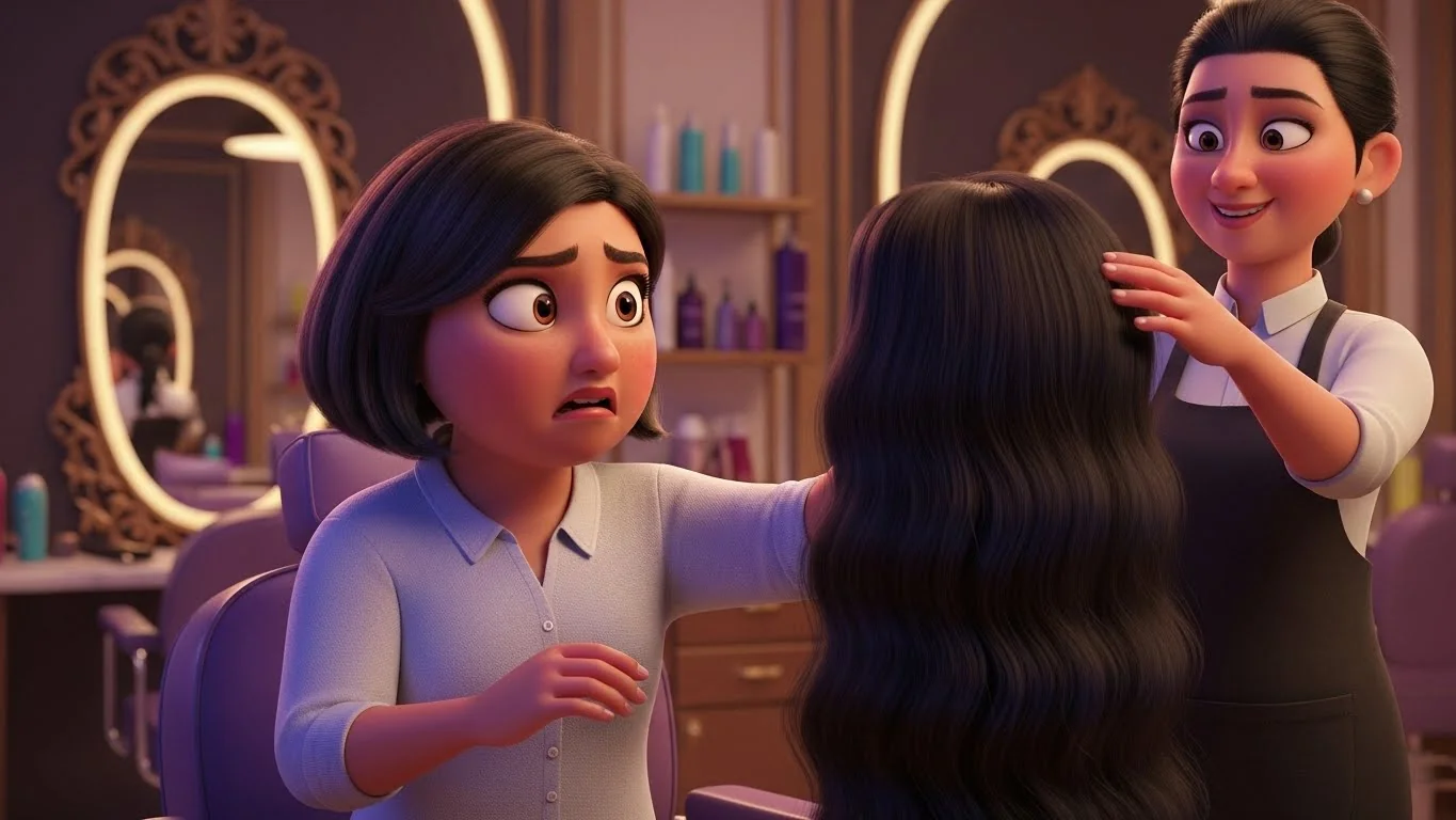 நீளமான விக் மூலம் அஞ்சலி ஏமாற்றத் திட்டம்