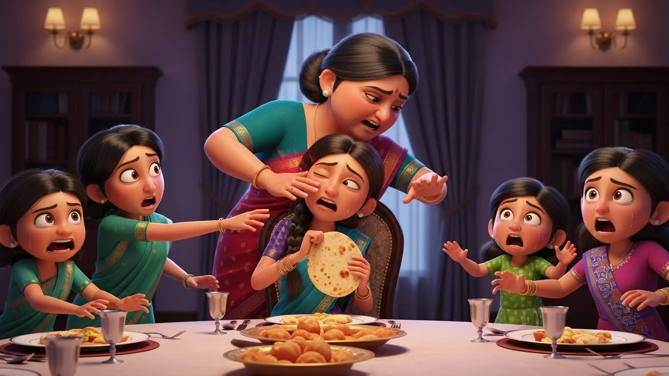 சருகிழுத்த மேசையில் பூஜா கன்னத்தில் விழும் கொடுமையான அறை.