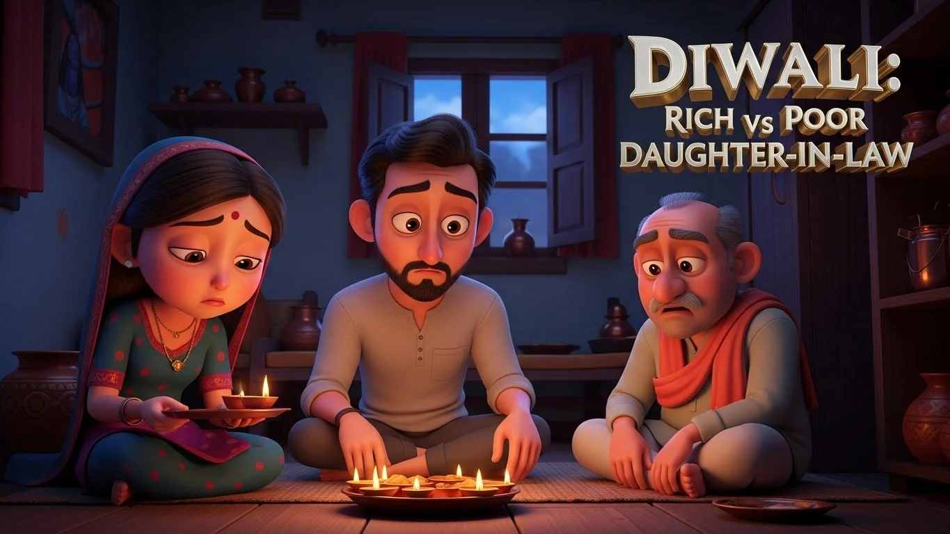 தீபாவளி: பணக்காரி ஏழை மருமகள் சவால்