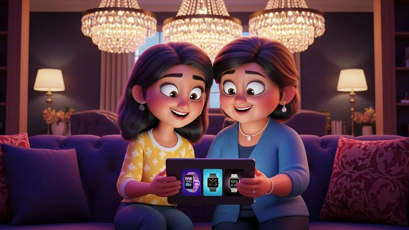 ஆடம்பரமான ஹாலில் விலை உயர்ந்த தீபாவளி ஷாப்பிங்.