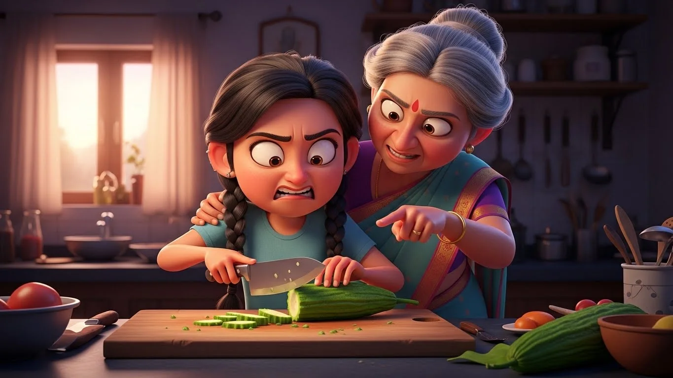 சமையலறையில் மாமியாரின் அபத்தமான சோதனைகள்.