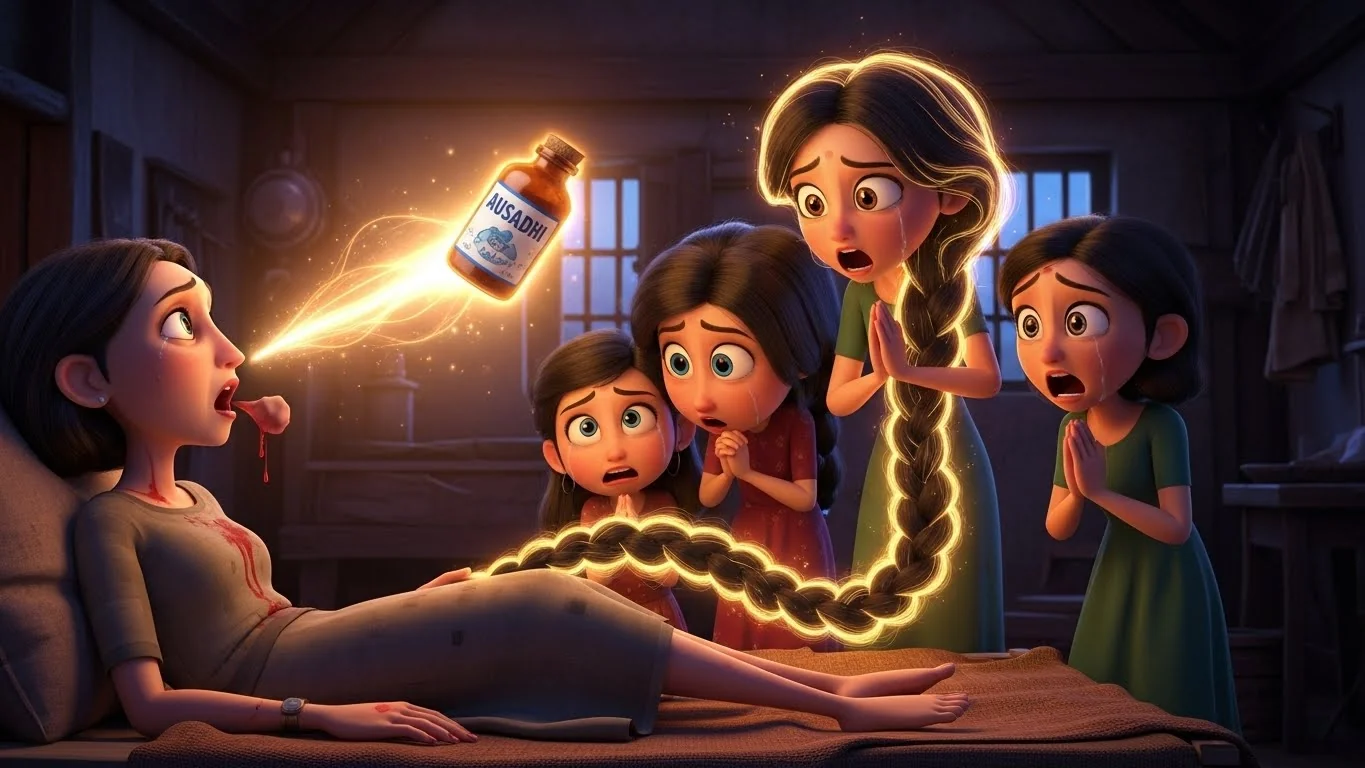 அன்னையைக் காப்பாற்ற கூந்தலில் இருந்து தோன்றிய அற்புதம்