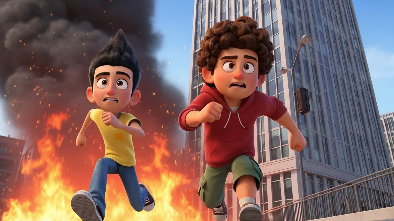 தீ விபத்தில் சிக்கியவர்களை காப்பாற்றும் வீரத் தியாகம்.