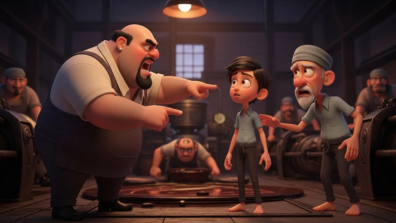 சாக்லேட் தொழிற்சாலையில் சுரண்டல் மற்றும் ஏழைகளின் அவலம்.