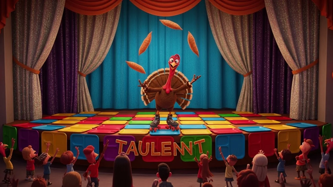 The turkeys return with flare and skill for the talent show, proving their worth and celebrating a Thanksgiving based on gratitude, not gravy.