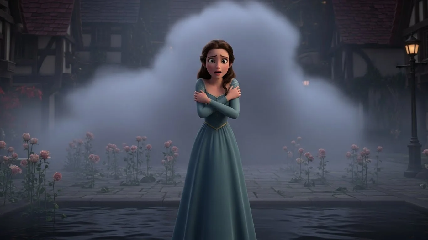 The mysterious gray gloom descends upon Rosewood, silencing the birds and stealing the color from the flowers.