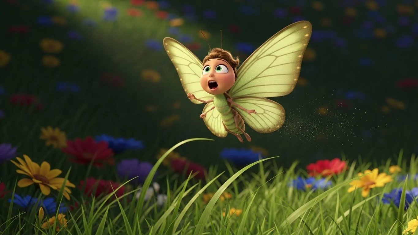 Soaring above the colors she had never noticed before.