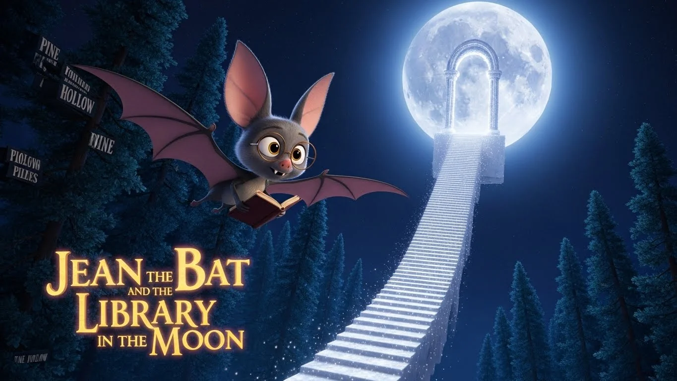 Jean the Bat and the Library in the Moon