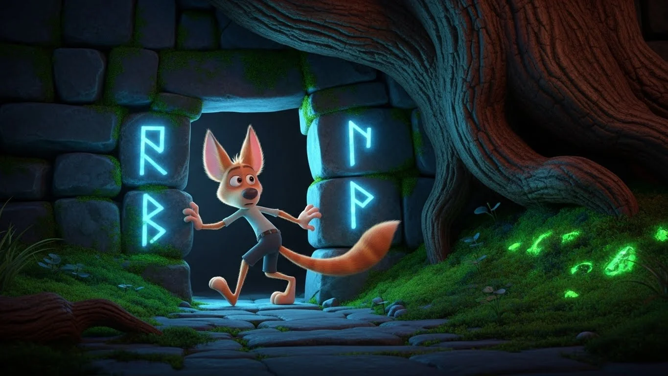 Guided by a trail of ash, Mark ducks into the ancient, glowing, and eerie Whispering Tunnels.