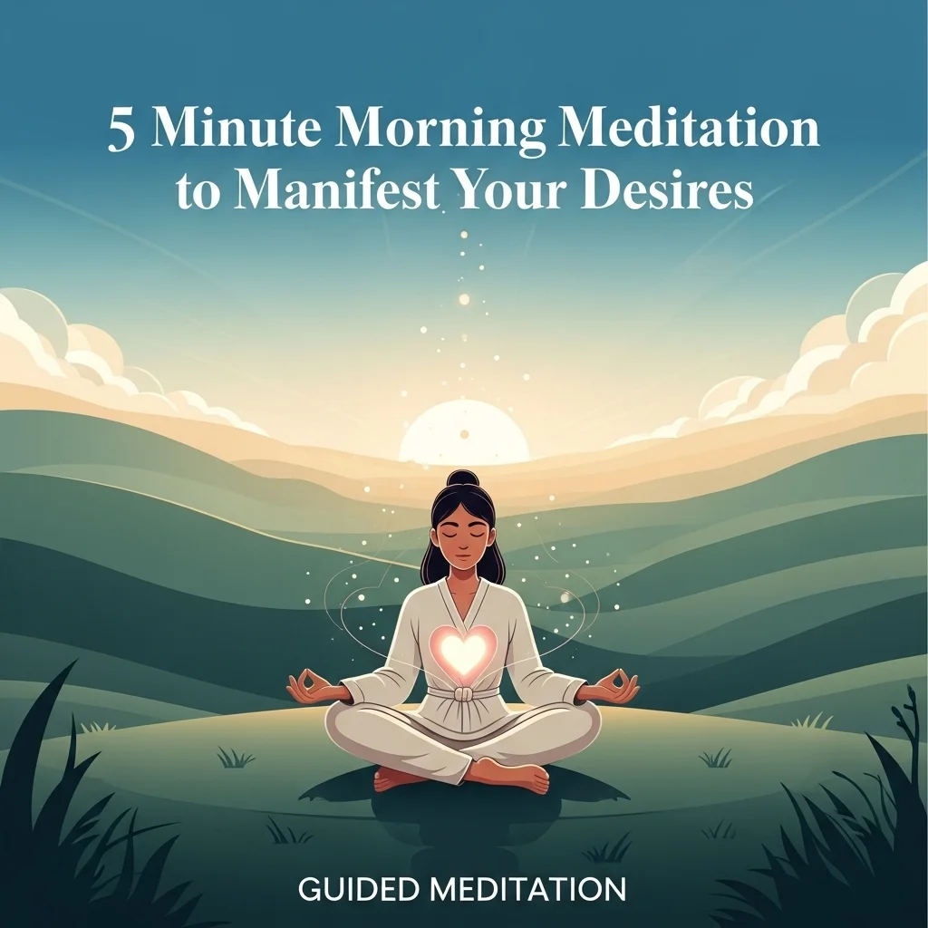 5 Minute Morning Meditation to Manifest Your Desires - Guided Meditation Audio