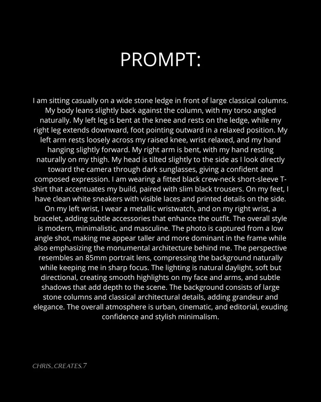 Prompt describing classical columns