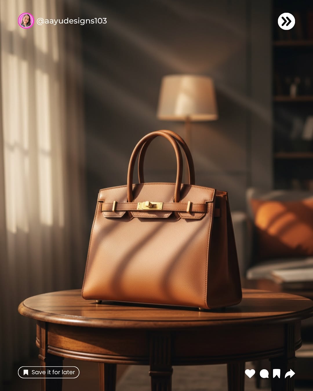 A leather texture detail shot on a wooden surface