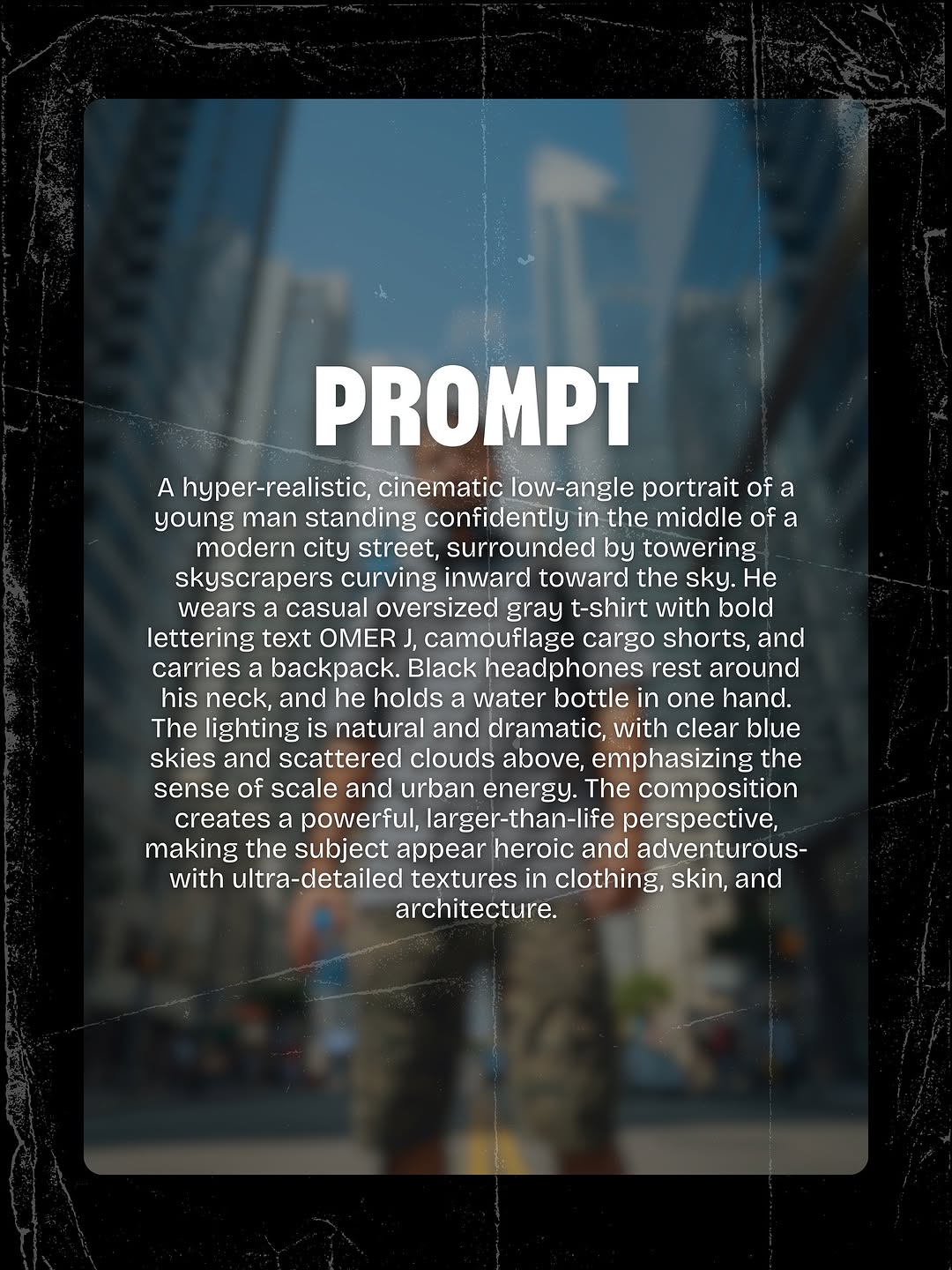 Prompt for urban portrait