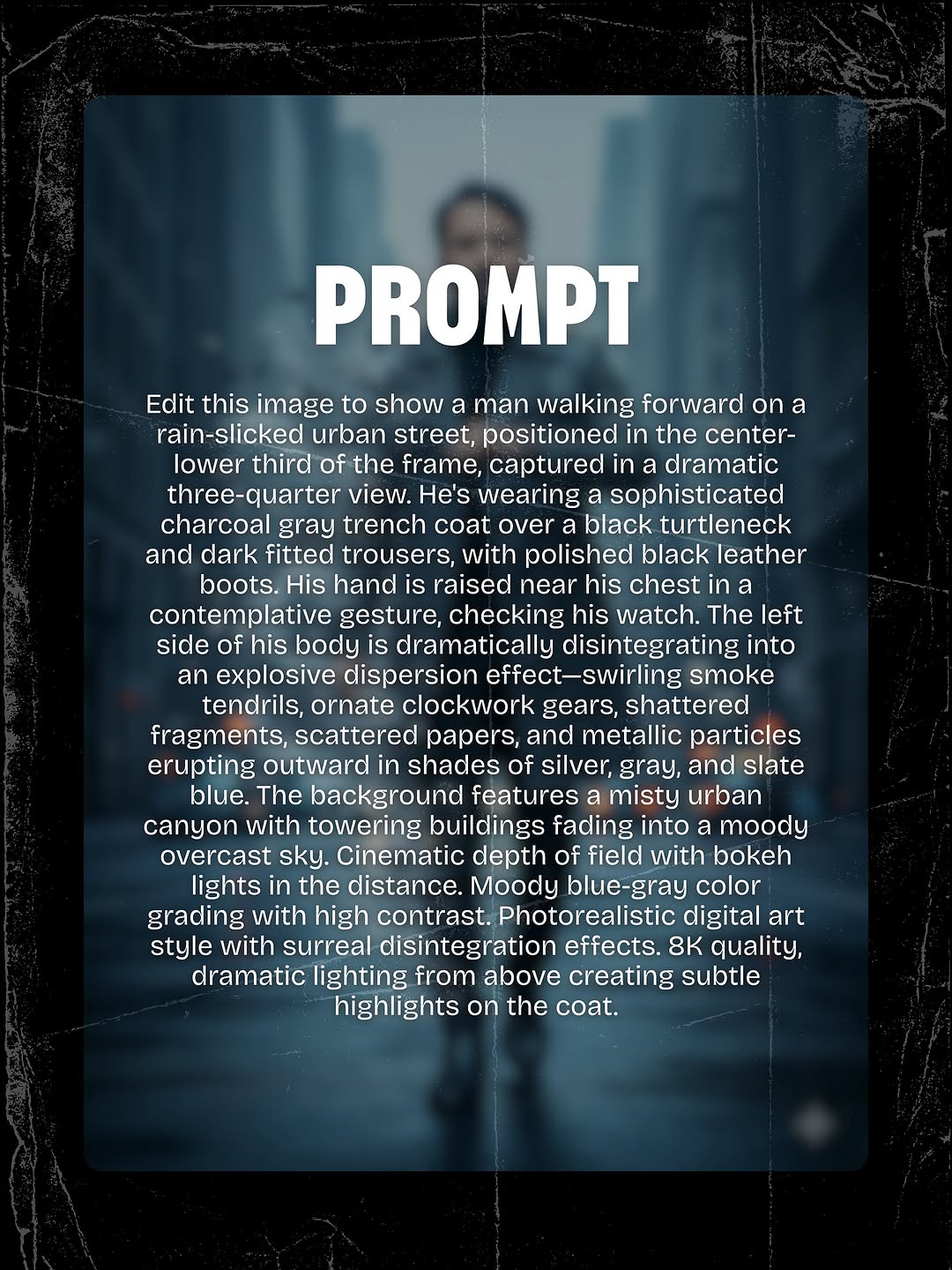 Prompt for disintegration