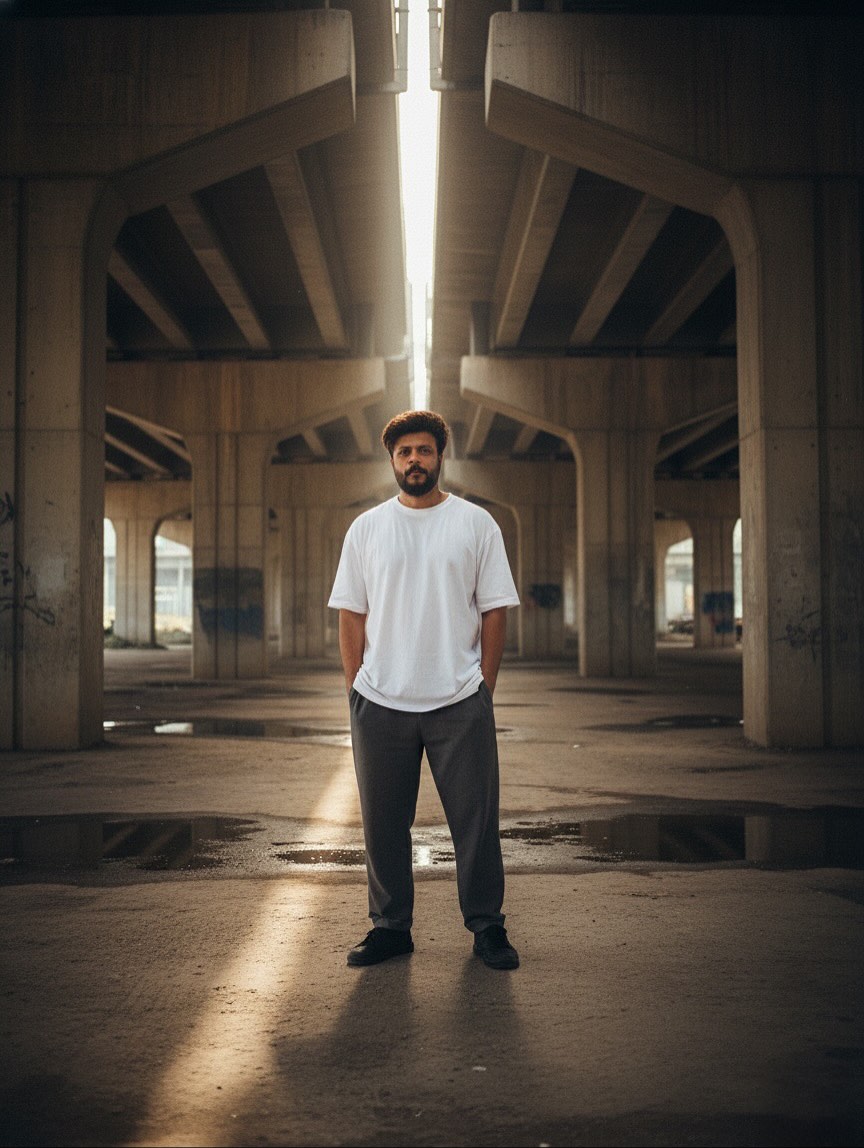 Symmetrical framing under a bridge