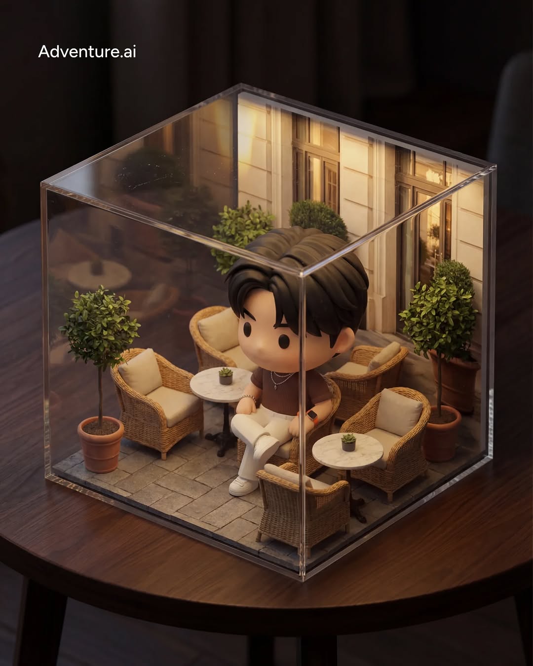 The photo-to-isometric-cube transformation