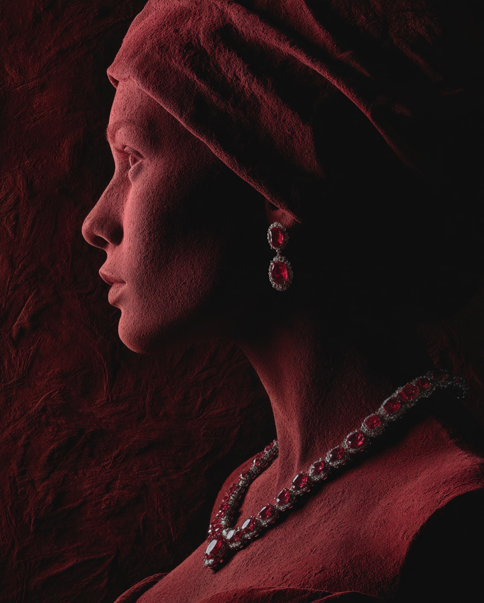 Editorial view with headwrap